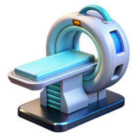 magnificent nostalgic vintage Futuristic medical scanner, advanced technology, diagnostic tool, sleek design. NO BACKGROUND with Transparent Background. luxury png