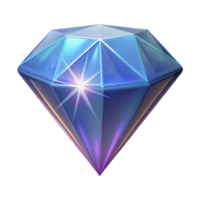 signature baroque A single, sparkling diamond with magical properties. NO BACKGROUND with Transparent Background. authentic png