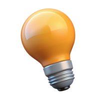 playful impressive A single lightbulb, LED style. NO BACKGROUND with Transparent Background. exclusive png