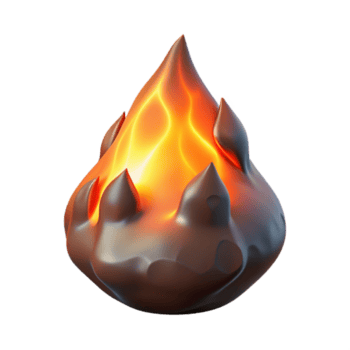 imaculado clássico queimando brasa não fundo com transparente fundo. habilmente tiro png