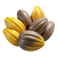 sumptuous inspired Close-up of sunflower seeds NO BACKGROUND with Transparent Background. png