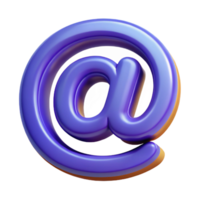 striking dreamy victorian A stylized at symbol . NO BACKGROUND with Transparent Background. elite png