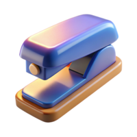 vibrant tranquil minimalist A stylized stapler. NO BACKGROUND with Transparent Background. sharp png