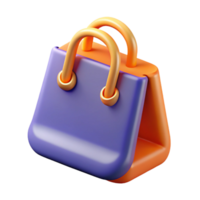 sumptuous timeless A stylized shopping bag icon. NO BACKGROUND with Transparent Background. png
