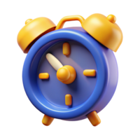 remarkable surreal A stylized alarm clock icon. NO BACKGROUND with Transparent Background. sharp png