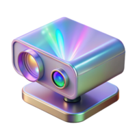 immaculate celebrated A holographic projector. NO BACKGROUND with Transparent Background. png