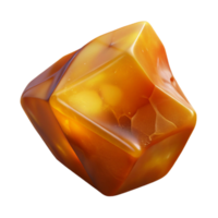 radiant distinctive Piece of raw amber NO BACKGROUND with Transparent Background. png