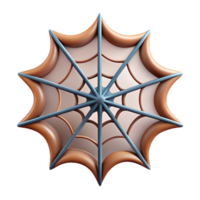 immaculate avant-garde Spider web section NO BACKGROUND with Transparent Background. authentic png
