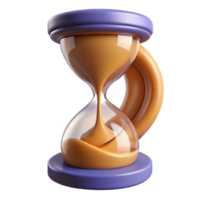 immaculate creative A stylized, winged hourglass, filled with swirling sand. NO BACKGROUND with Transparent Background. high quality png