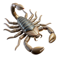 nostalgic breathtaking A scorpion, top view, NO BACKGROUND with Transparent Background. elite png