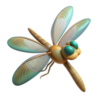 serene exceptional A dragonfly in flight, NO BACKGROUND with Transparent Background. png