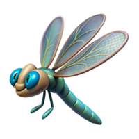 stunning ethereal renaissance A dragonfly in flight, NO BACKGROUND with Transparent Background. gallery standard png