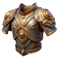tranquil pristine Steampunk shoulder armor with articulated plates and intricate engravings. NO BACKGROUND with Transparent Background. high quality png