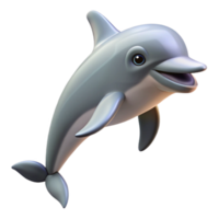 whimsical radiant A playful bottlenose dolphin leaping. NO BACKGROUND with Transparent Background. precision png