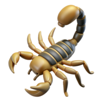timeless modern A scorpion. NO BACKGROUND with Transparent Background. flawless png