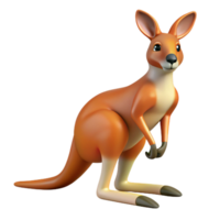 mysterious beautiful A kangaroo. NO BACKGROUND with Transparent Background. fine detail png