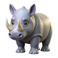 pristine signature A rhinoceros. NO BACKGROUND with Transparent Background. png