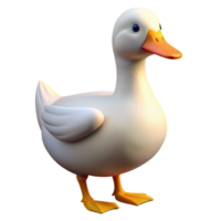 serene remarkable A goose. NO BACKGROUND with Transparent Background. png