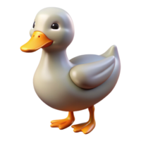 timeless futuristic A duck. NO BACKGROUND with Transparent Background. sharp png
