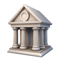 reflective vibrant Classical pediment, triangular gable with ornate sculpture NO BACKGROUND with Transparent Background. gallery standard png