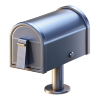 mesmerizing classic Modern mailbox, sleek metal design NO BACKGROUND with Transparent Background. genuine png