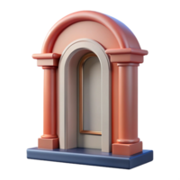 vibrante negrita elegante arquitrabe, moldeado marco alrededor puerta o ventana No antecedentes con transparente antecedentes. magistralmente capturado png