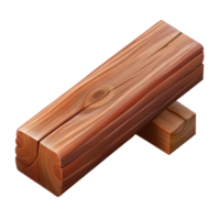 pristine acclaimed Wooden beam, rustic timber NO BACKGROUND with Transparent Background. png