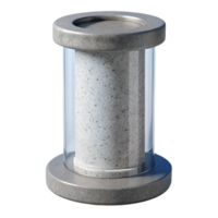 sumptuous romantic avant-garde Concrete pillar, cylindrical support structure NO BACKGROUND with Transparent Background. top-tier png