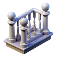 immaculate remarkable Balustrade, railing with supporting balusters NO BACKGROUND with Transparent Background. png