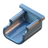 signature creative Gutter, channel for rainwater drainage NO BACKGROUND with Transparent Background. high resolution png