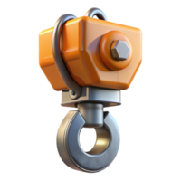 striking remarkable Crane hook, lifting device for heavy materials NO BACKGROUND with Transparent Background. png