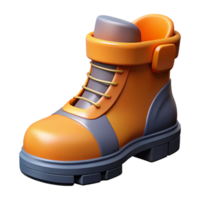 nostalgic enchanting Steel toe boots, protective footwear for construction work NO BACKGROUND with Transparent Background. detailed png