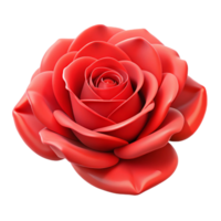 impressive joyful gothic A single red rose, intricately detailed, NO BACKGROUND with Transparent Background. professional png