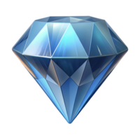 quintessential minimalist A single diamond gemstone, brilliantly cut, NO BACKGROUND with Transparent Background. detailed png