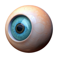 signature surreal A single human eye, realistically rendered, NO BACKGROUND with Transparent Background. exclusive png