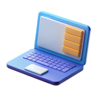 splendid sought-after A laptop computer, open and displaying content, NO BACKGROUND with Transparent Background. png