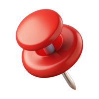 impressive impressionist A pushpin, red and round, NO BACKGROUND with Transparent Background. fine detail png