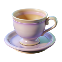 sumptuous notable A teacup, delicate and porcelain, NO BACKGROUND with Transparent Background. png