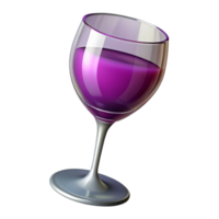 signature traditional A wine glass, elegant and stemmed, NO BACKGROUND with Transparent Background. sharp png