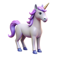 serene art deco Unicorn, mythical horse, single horn, NO BACKGROUND with Transparent Background. precision png