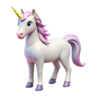 mysterious pristine Unicorn, mythical horse, single horn, NO BACKGROUND with Transparent Background. gallery standard png