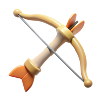 passionate pristine Bow and arrow of Artemis, NO BACKGROUND with Transparent Background. handcrafted png