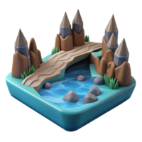 passionate exquisite Styx, river of the underworld, NO BACKGROUND with Transparent Background. high quality png