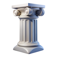 mesmerizing harmonious traditional Classical Greek column capital, NO BACKGROUND with Transparent Background. crisp png
