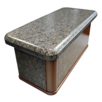 wonderful dynamic mid-century Granite countertop polished surface, NO BACKGROUND with Transparent Background. high resolution png