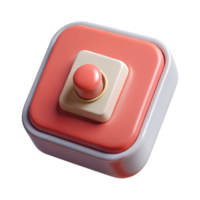 picturesque futuristic Light switch toggle style, NO BACKGROUND with Transparent Background. original png