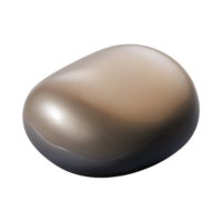notable geometric Smooth gray river stone NO BACKGROUND with Transparent Background. professional png