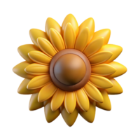 magnificent remarkable Single sunflower head, facing forward NO BACKGROUND with Transparent Background. png