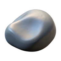 nostalgic dazzling Smooth gray river stone NO BACKGROUND with Transparent Background. masterfully captured png