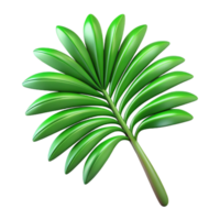 unparalleled futuristic Palm leaf, tropical, green NO BACKGROUND with Transparent Background. original png